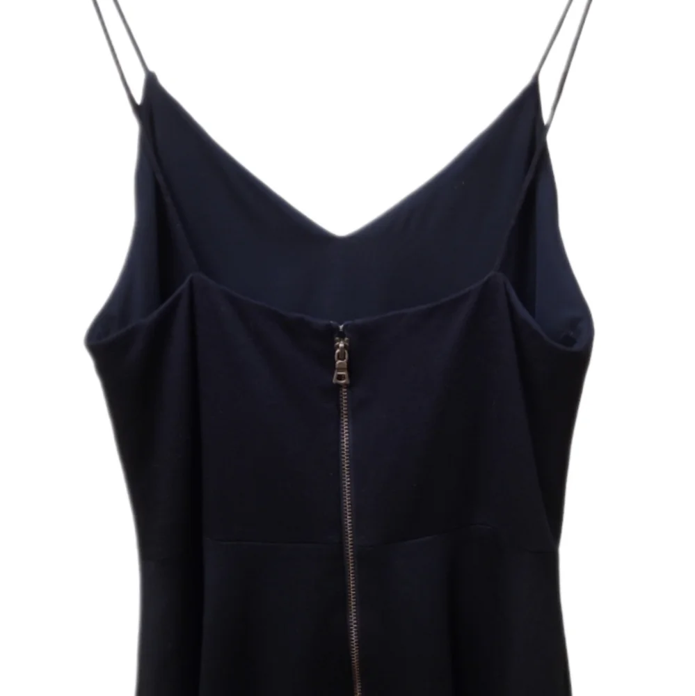 ALICE + OLIVIA | Dark Blue Flared Spaghetti Strap Mini Dress in Size 2 - Picture 5 of 7